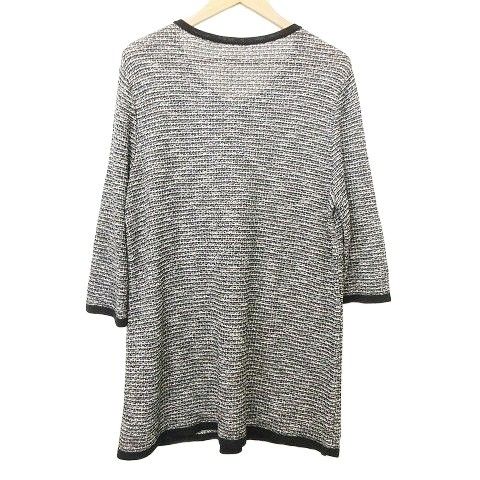 レリアン Leilian ニット チュニック レースアップ リボン ワンピース