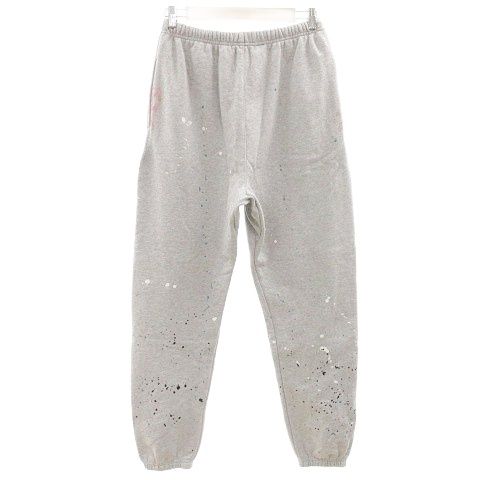 ギャラリーデプト GALLERY DEPT. ペイント スウェット パンツ ロゴ ジョグ 裏起毛 L グレー