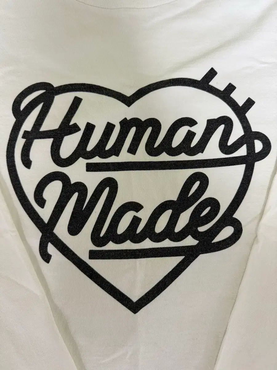 HUMAN MADE ヒューマンメイド ハート ロングスリーブ Tシャツ 白 XXL