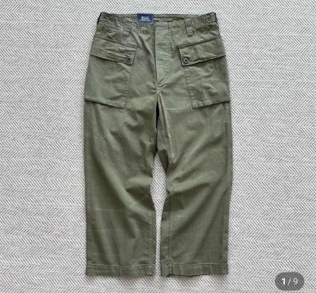 ポロ リラックスフィット ヘリンボーン カーゴパンツ 31 32