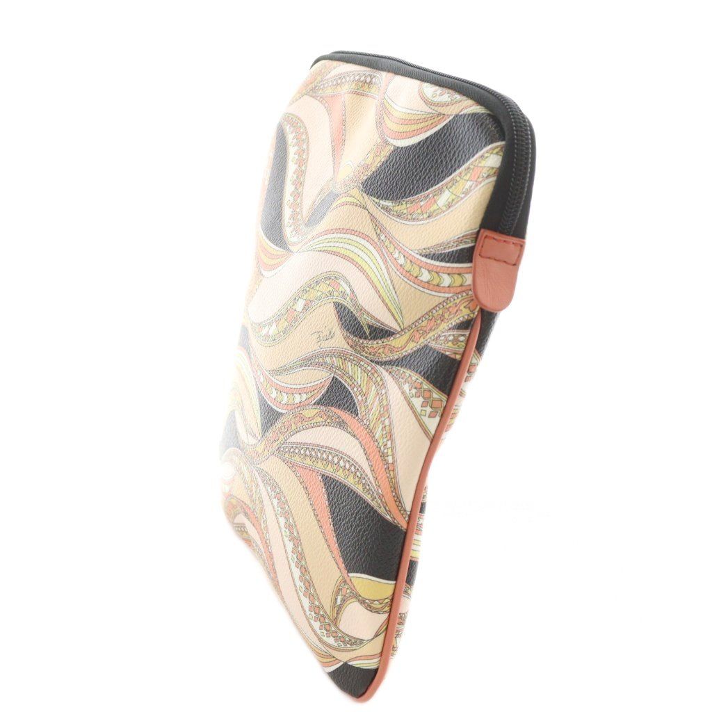 エミリオプッチ EMILIO PUCCI ポーチ 総柄 レザー マルチカラー