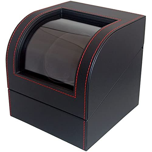 IGIMI イギミ ワインディングマシーン 12時センターストップ 合皮ウォッチワインダー ブラック 1本巻き マブチモーター使用 USB対応 4モード切替 IG- -1 正規輸入品