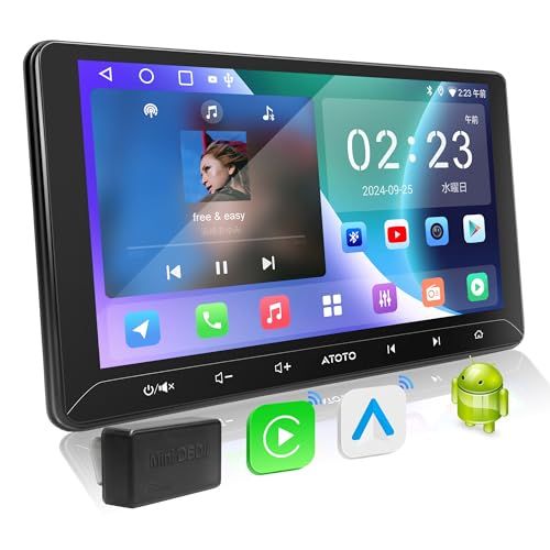 A 5 L 10 1インチ Androidナビ ディスプレイオーディオ 2 DIN ワイヤレス Carplay Android Auto Wi Fi BT USB テザリング アンドロイドナビ OBD 2スキャナ付き GPS トラッキング ChatGPTとの会