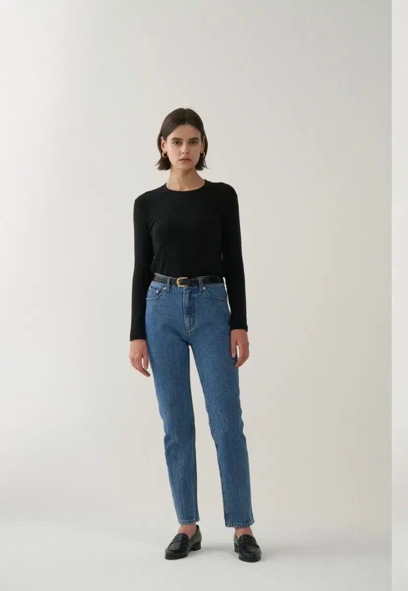 エルボーン Classic デニム パンツ ライトブルー L 36