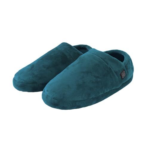 THANKO どこでも床暖スリッパ 25 SRPP グレー ブルー ルームスリッパ 暖かい 冬