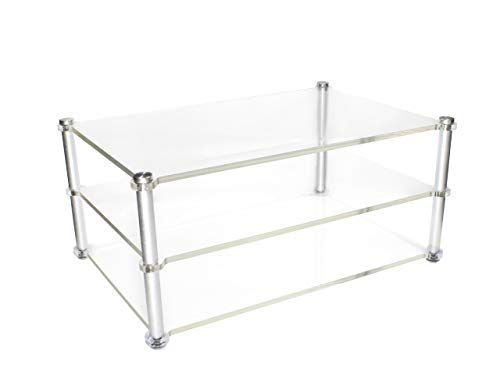 アクリル製 オーディオラック 3段 W 266 D 180 H 122 mm アクリルシェルフ アクリルラック