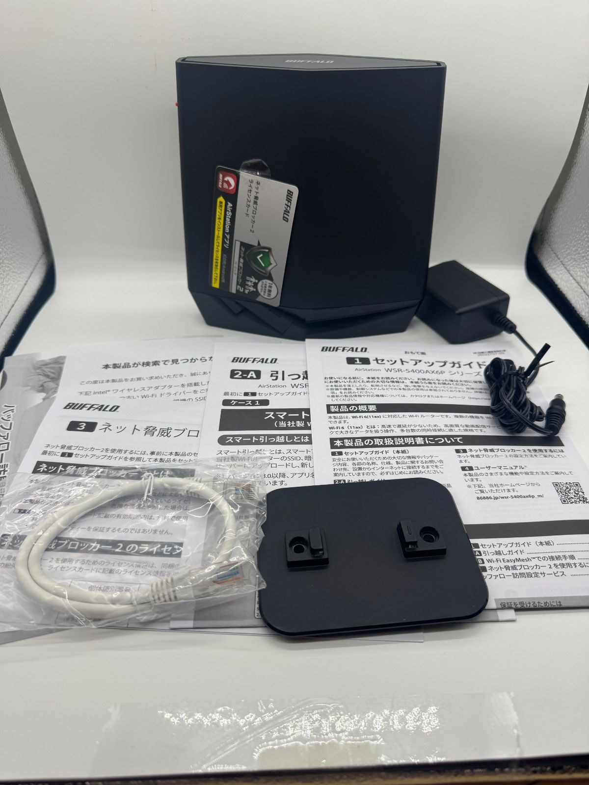 台数 BUFFALO WSR- -BK Wi-Fi 6ルーター