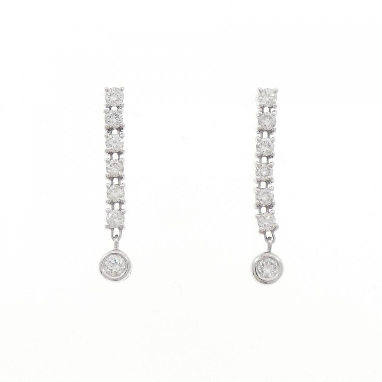 LINE ダイヤモンド ピアス 0.50 CT