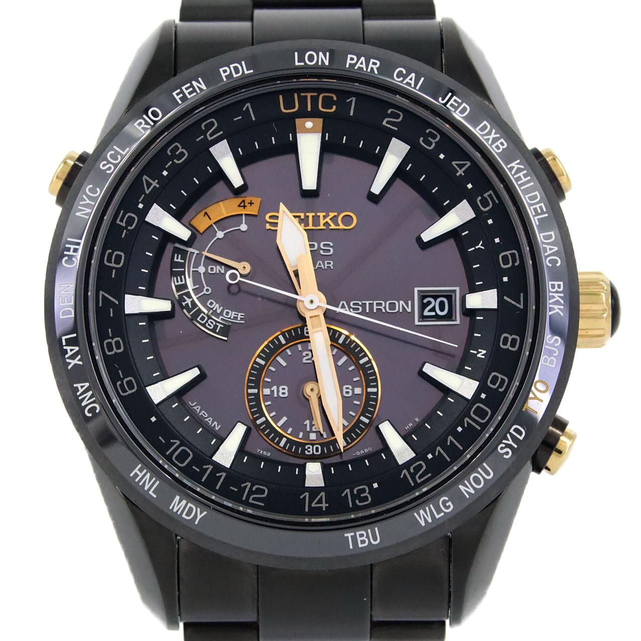 セイコー アストロンGPS･服部金太郎 LIMITED 7 X 52-0 AH 0 SBXA 100 セラミックxTI ソーラークォーツ