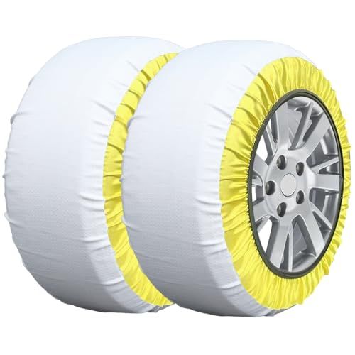 布製タイヤチェーン スノーソックス 組 チェーン規制対応 ジャッキ不要 簡単装着 軽量で収納コンパクト 緊急用 スタッドレス不要の雪道対策 380 適合タイヤサイズ 145 80 R 12 155 65 13 165 1 58 ff 6 a 06