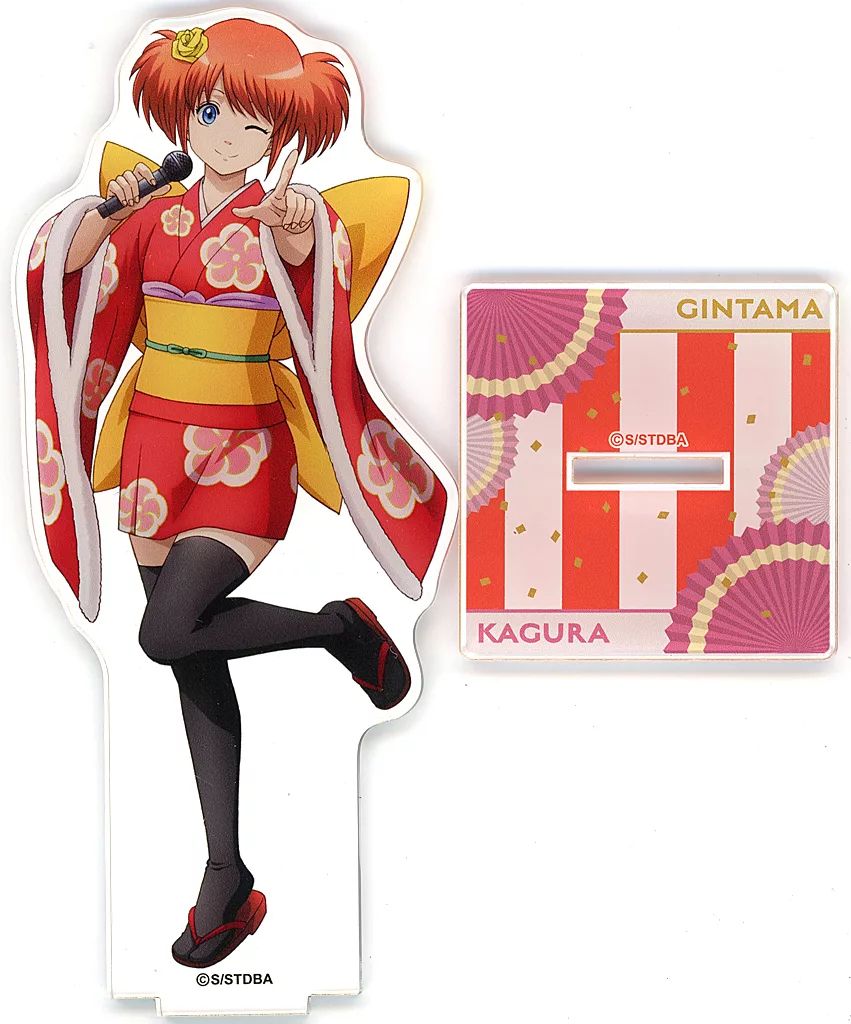 【中古】アクリルスタンド・アクリルパネル 神楽 アクリルスタンド 「銀魂×カラオケまねきねこ」