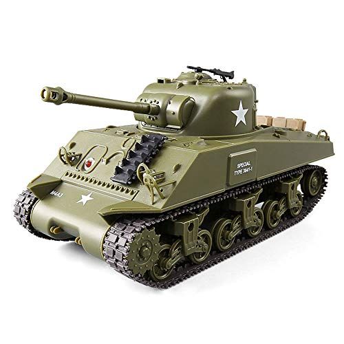 戦車 ラジコン2.4 GhzリモコンアメリカのシャーマンM 4 A 3 パーシングM 26中戦車1 30スケールモデル シミュレーションサウンド アクション 赤外線バトル M