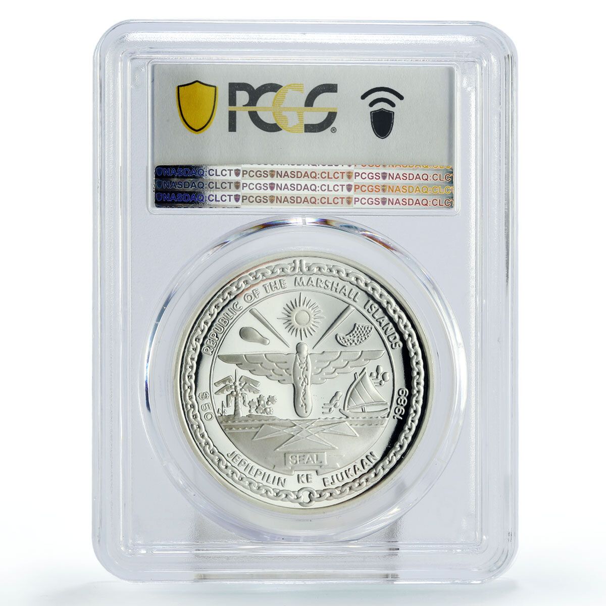 マーシャル諸島 50ドル 有人宇宙船 PR69 PCGS 銀貨 1989年 - メルカリ