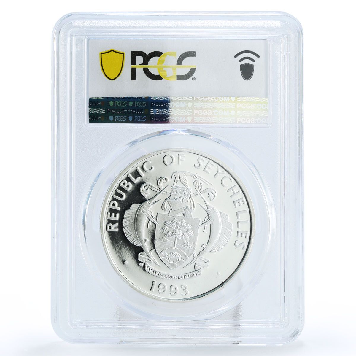 ⭐︎999シルバー 記念　激レア 1993年 イギリス領ヴァージン諸島銀貨 25ドル 絶滅の危機に瀕している