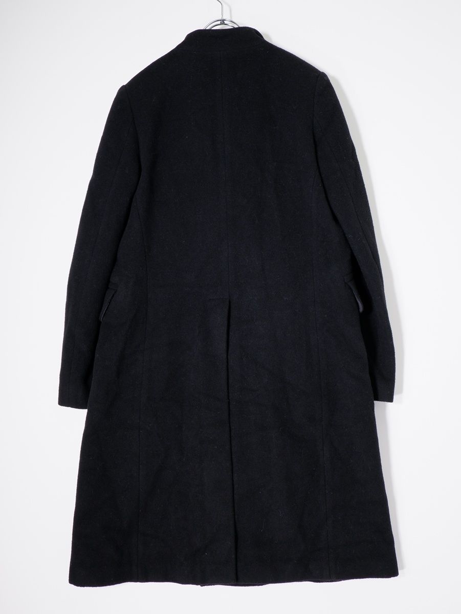 LIMI feuリミフゥ ウールモッサーメルトン ダブルチェスターコート【S