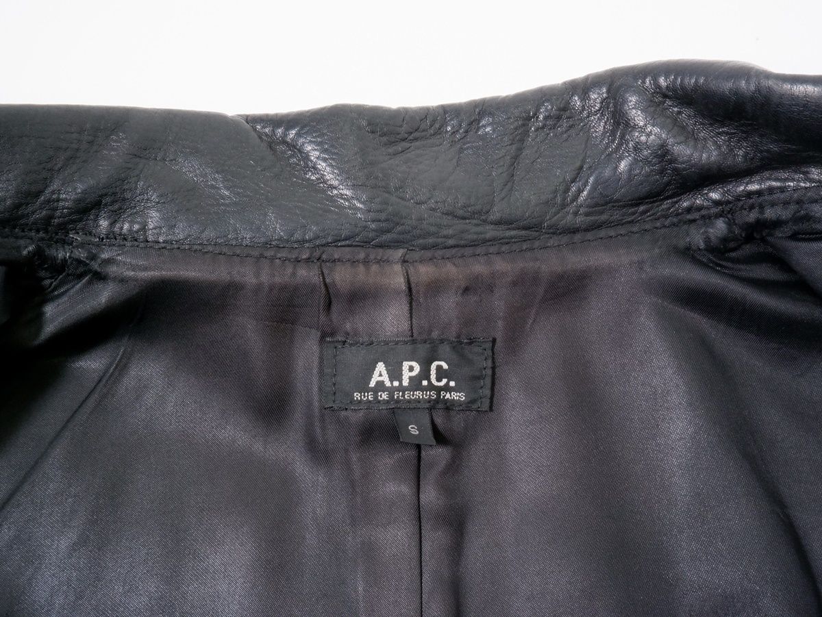 A.P.C.アーペーセーAPC フランス製ホースハイド馬革レザージャケット 