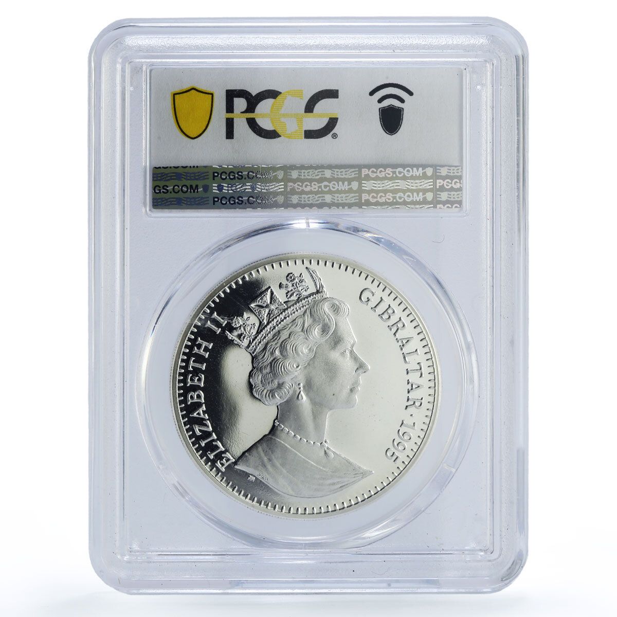 ジブラルタル 1クラウン モンキー保護区 地球動物相 PR69 PCGS 銀貨