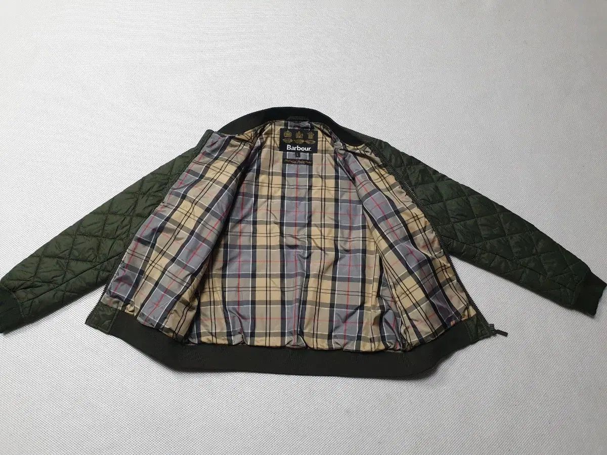  バブアー キッズ キルティング ブルゾン ダウン カーキ L 身長145-155 その他 ジャケット ブルゾン