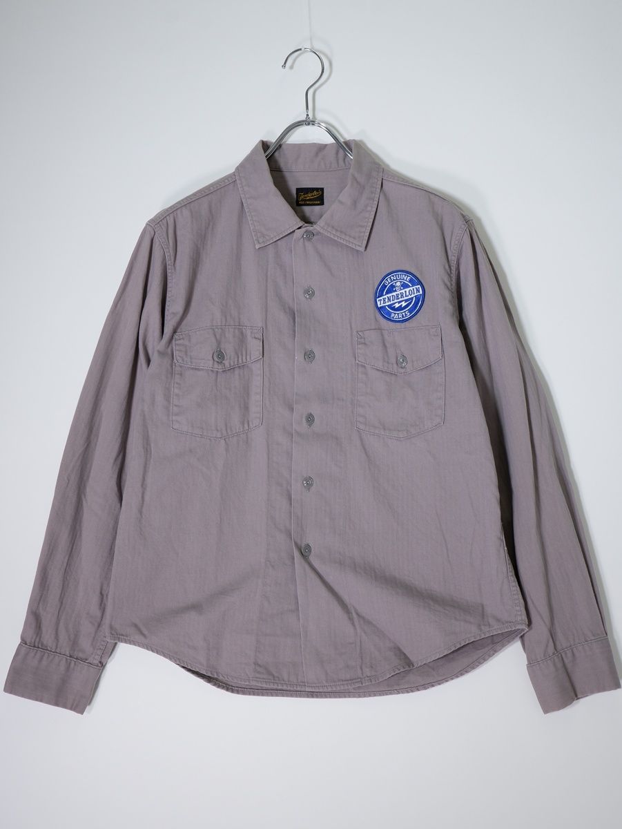 TENDERLOINテンダーロイン T-G.S SHT HBヘリンボーン ワッペン ワーク