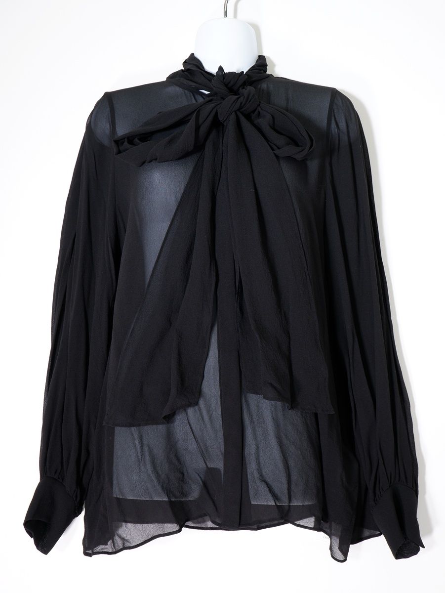 L Appartementアパルトモン 2025 SS Washable Silk Boutie Blouse ウォッシャブル シルク ボウタイ ブラウス フリー