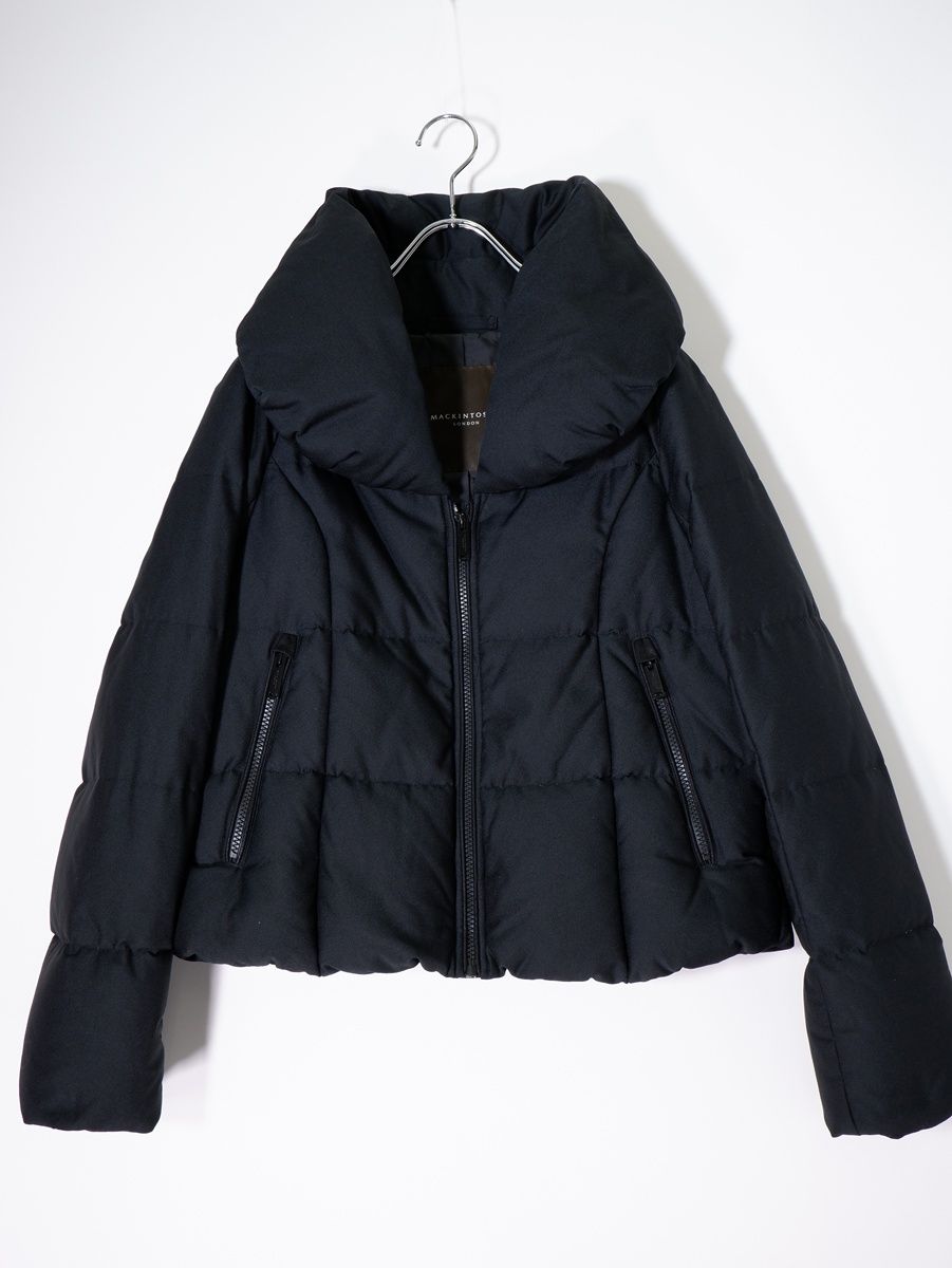 LONDONマッキントッシュ ロンドン フレンチホワイトダックダウン ボリューム襟ショートジャケット 38