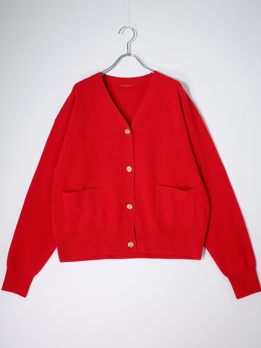 L'Appartementアパルトモン 2023AW GOLD BUTTON CARDIGAN(ゴールド