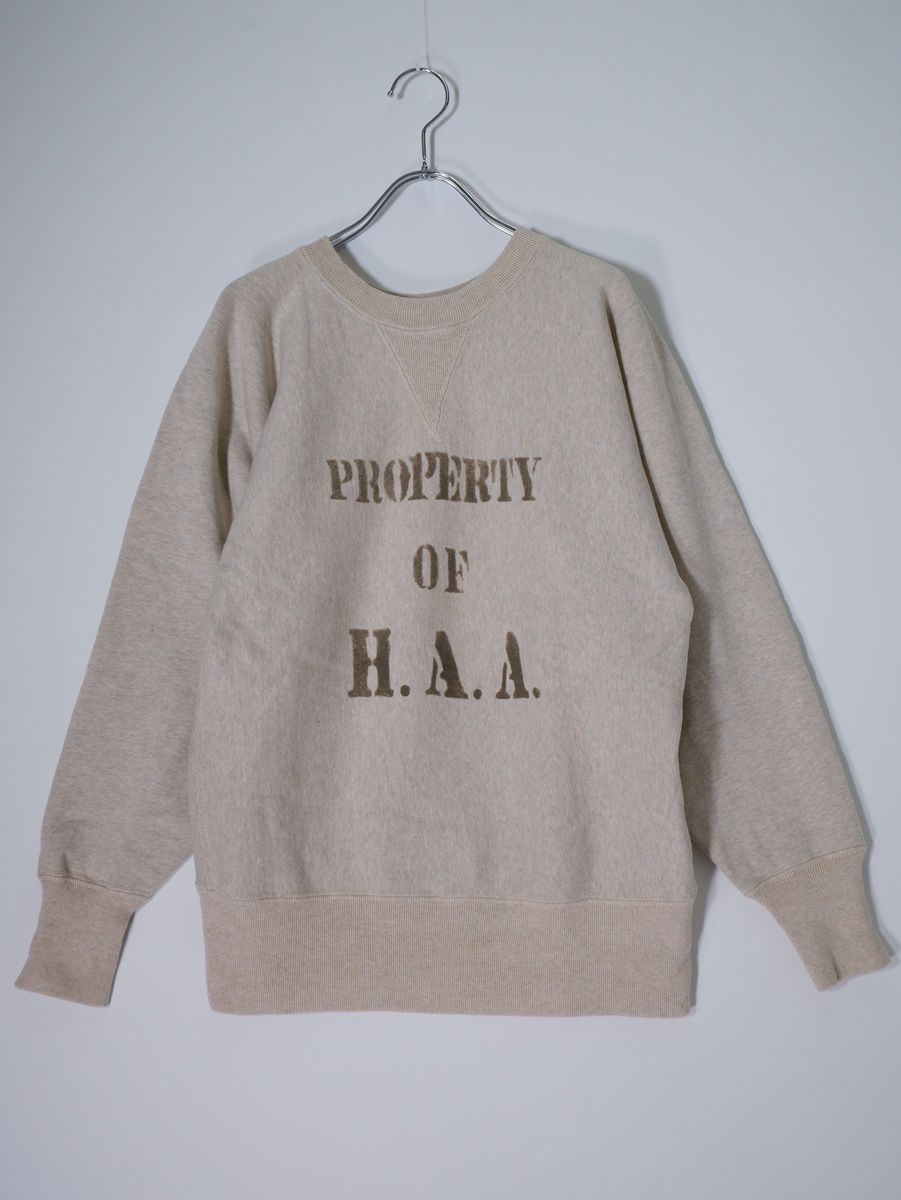WAREHOUSEウエアハウス 直営店限定Lot.464 30s R.W Style Sweat Shirtsスウェット(PROPERTY OF H.A.A.)【38】【MTSA80067】 メンズ WAREHOUSEウエアハウス 直営店限定Lot.464 30s R.W Style Sweat