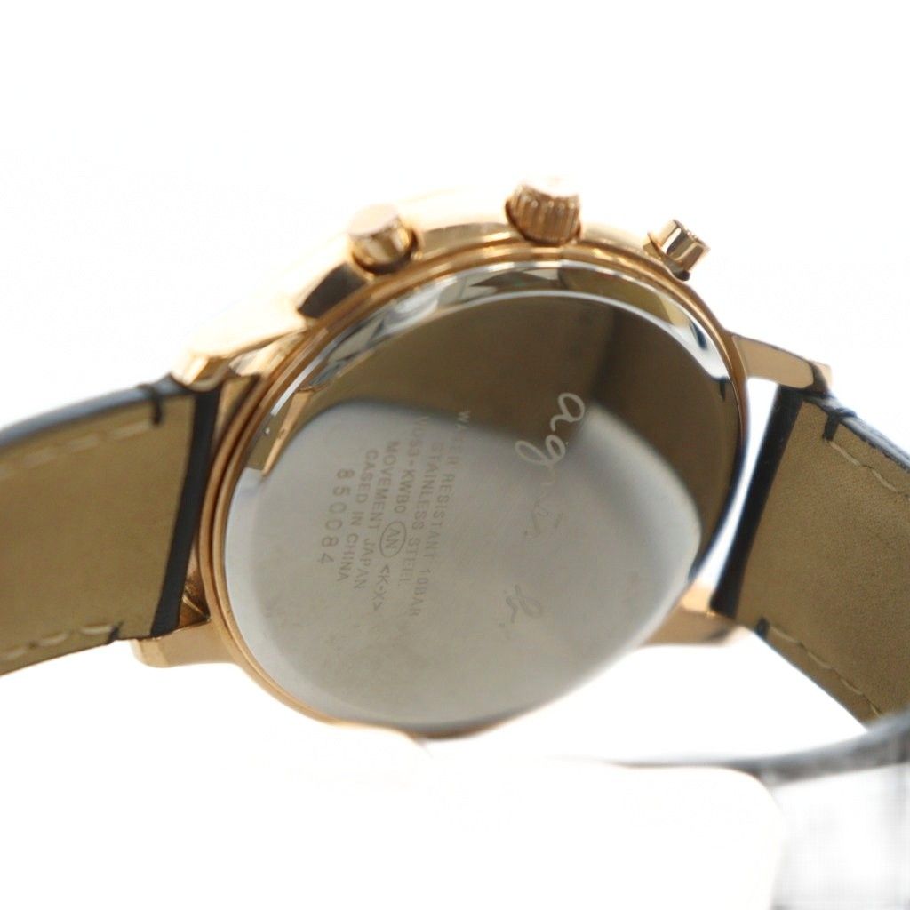 アニエスベー agnes b. VD53-KWB0 腕時計 ウォッチ クォーツ クロノ