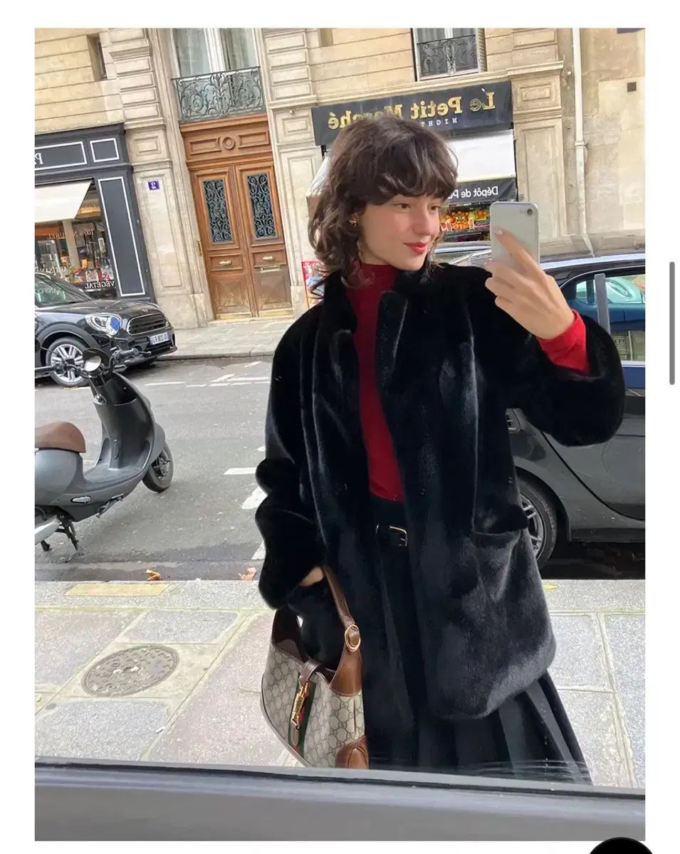 Lo61 kate ファージャケット ブラック