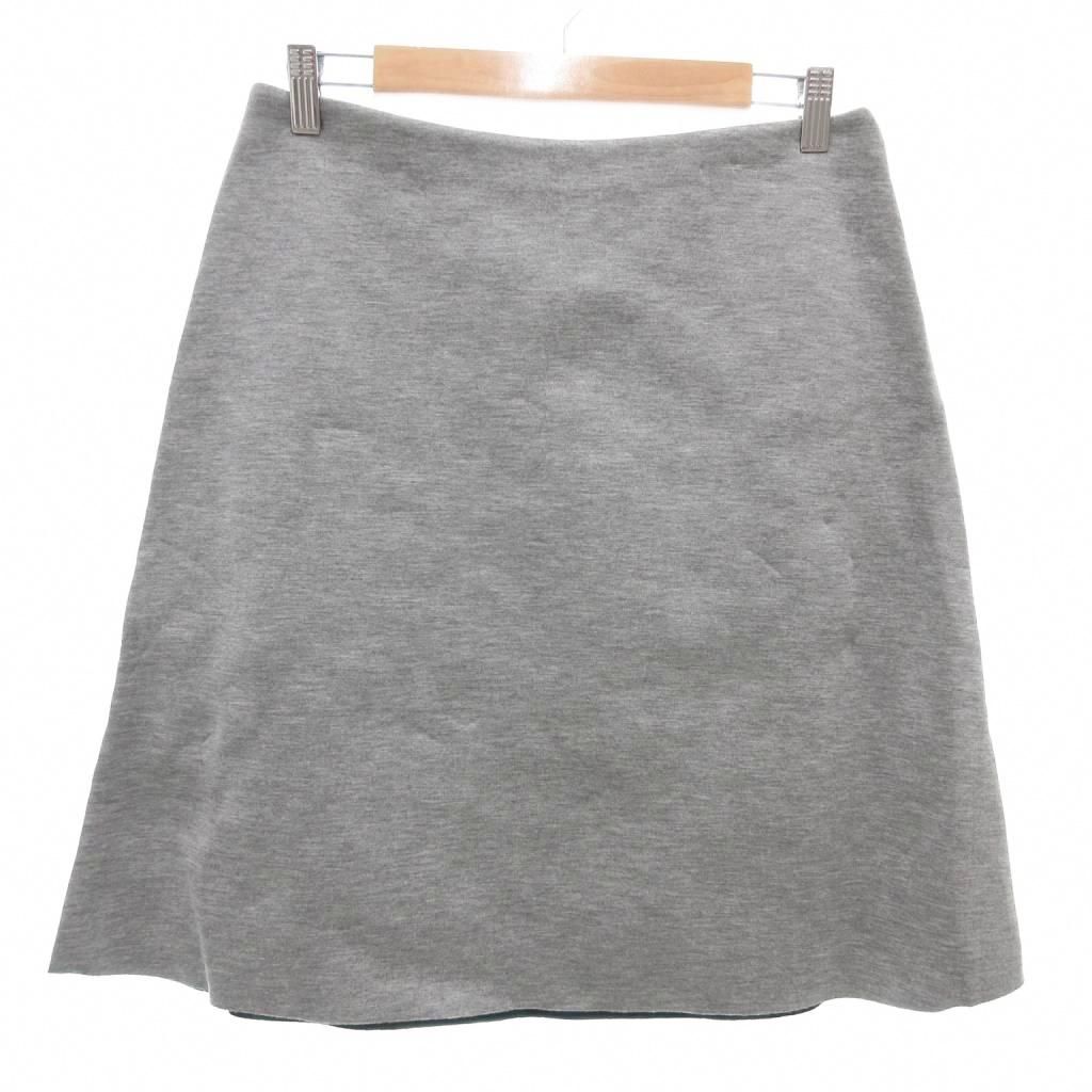 マルニ MARNI タグ付き ミニスカート 40 ダンボールニット 台形 グレー