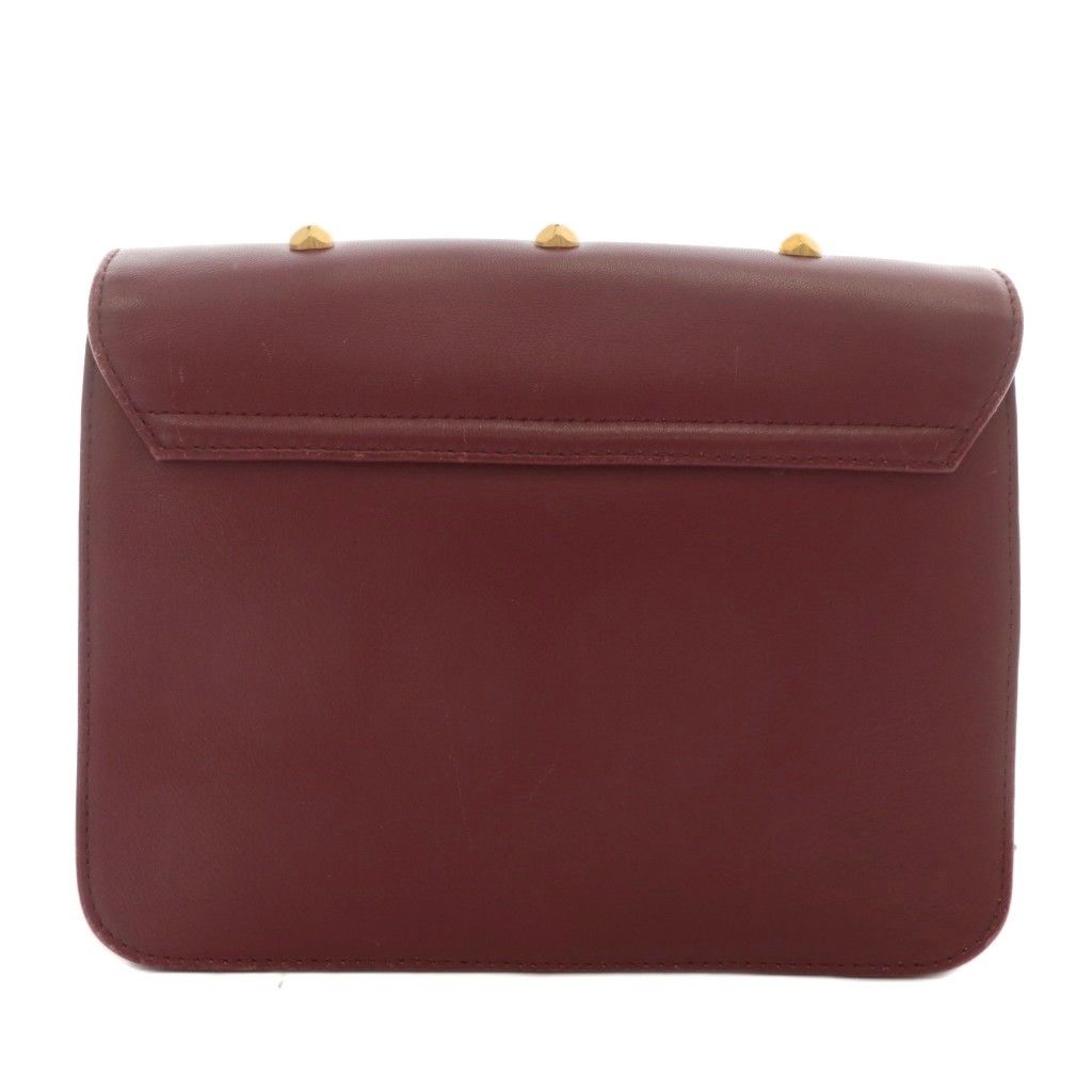 フルラ FURLA ショルダーバッグ レザー ハート スタッズ ロゴ ゴールド