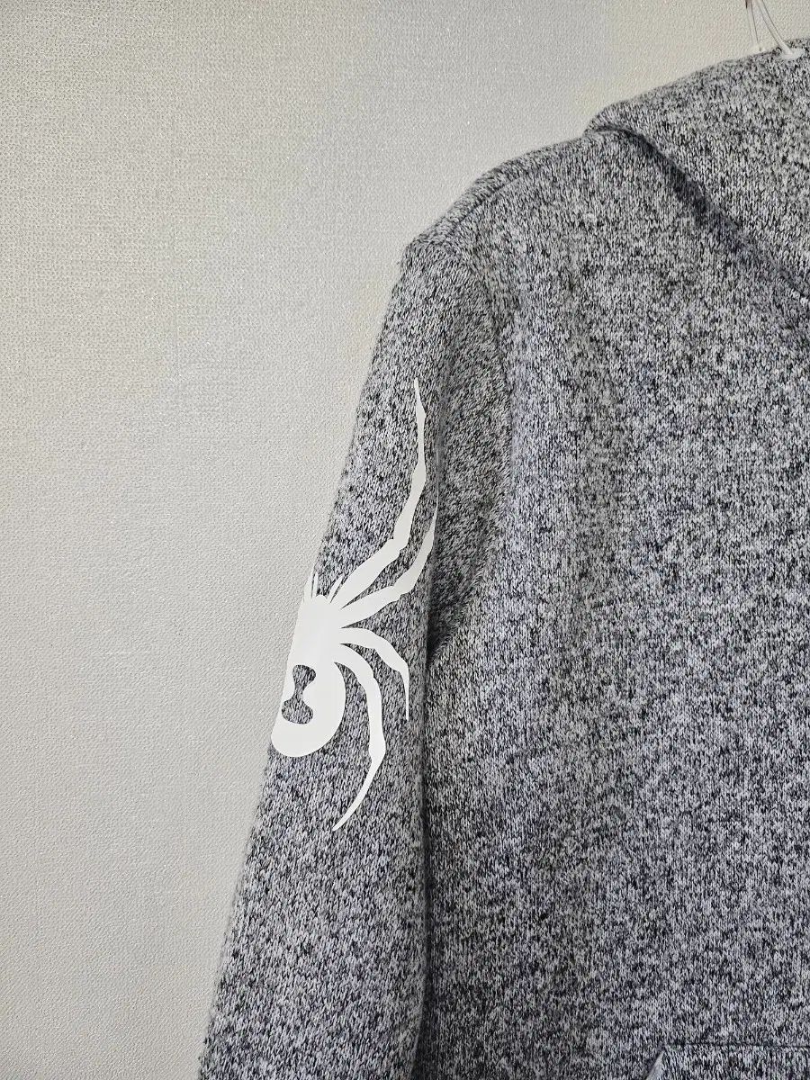 スパイダー グレー フードジップアップ 95