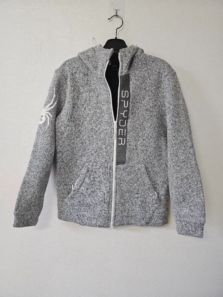 スパイダー グレー フードジップアップ 95