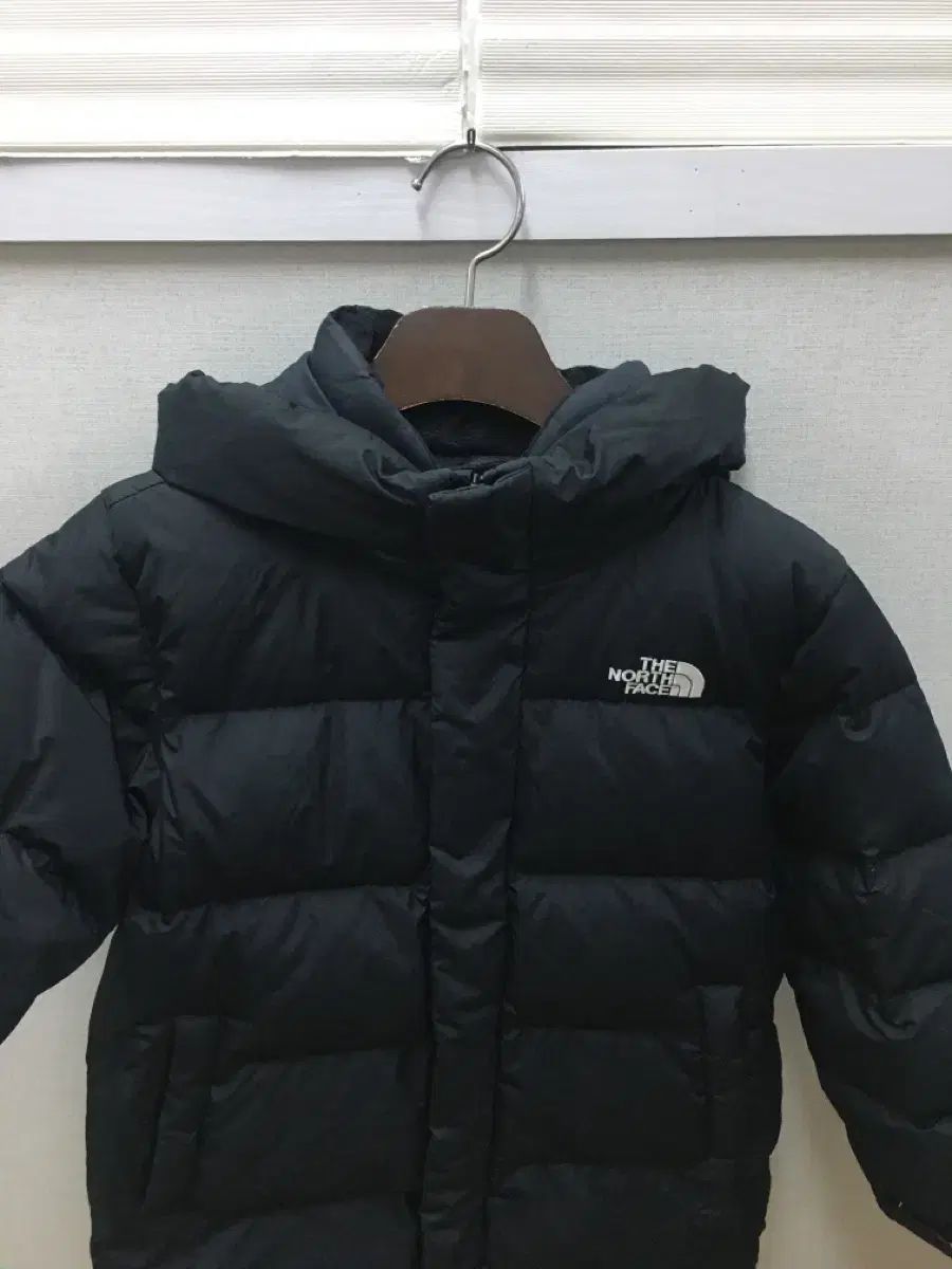 キッズ120号 THE NORTH FACE ザノースフェイス ブラック ダックダウン ロング丈 ダウンジャケット