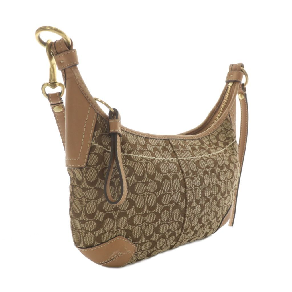 コーチ COACH ショルダーバッグ キャンバス レザー ミニシグネチャー
