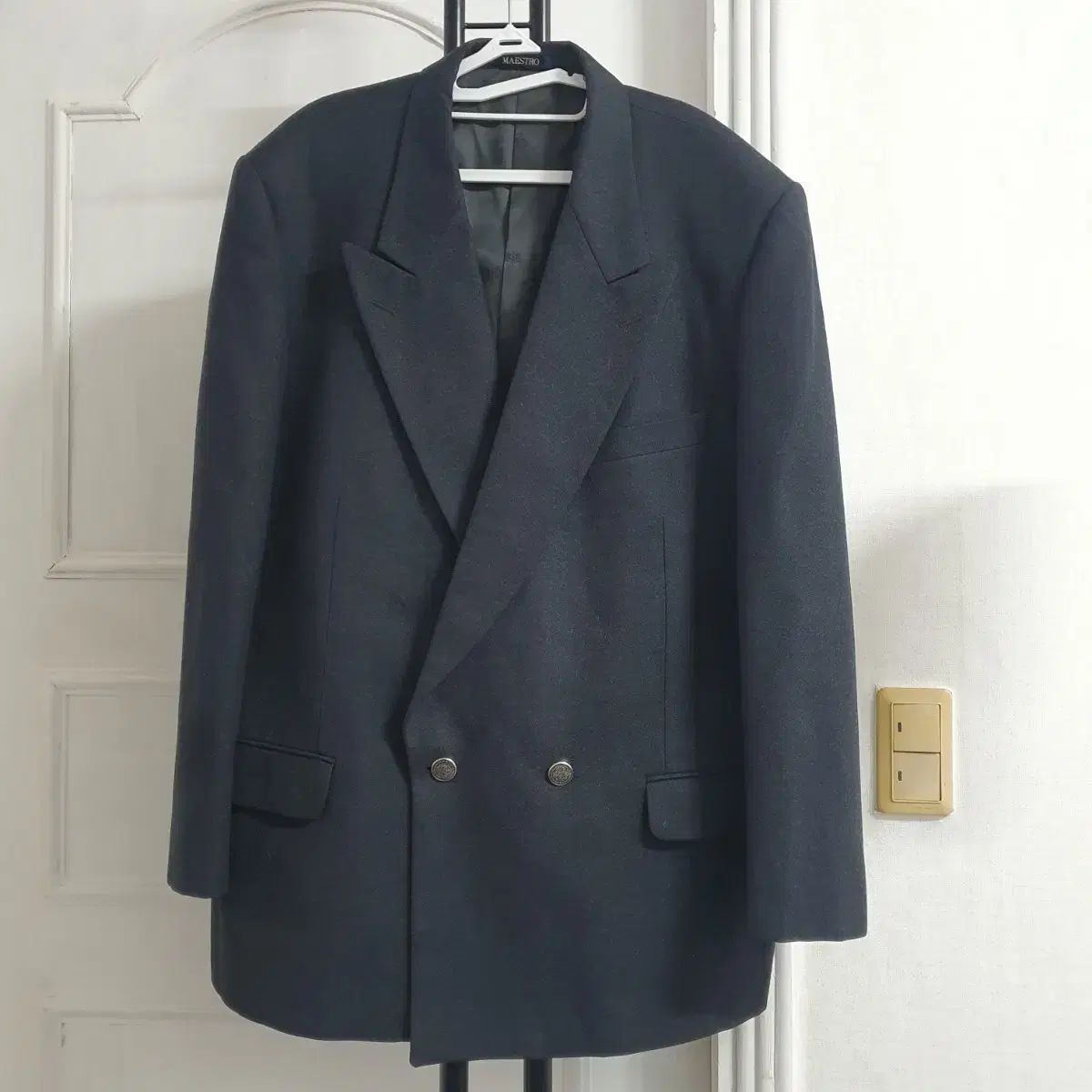 マエストロ ウール100プロ メンズ 冬ハーフコート XL 105
