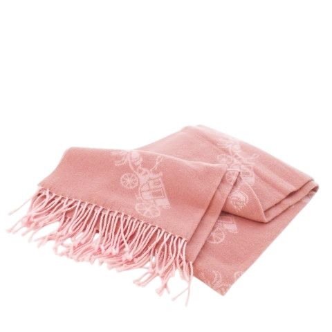 コーチ COACH マフラー フリンジ インターシャ ダブルフェイス ウール