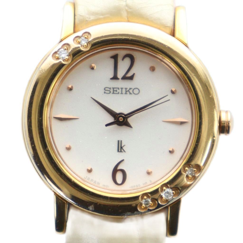 セイコー SEIKO LUKIA ルキア 1N01-0HP0 腕時計 ウォッチ クォーツ 白
