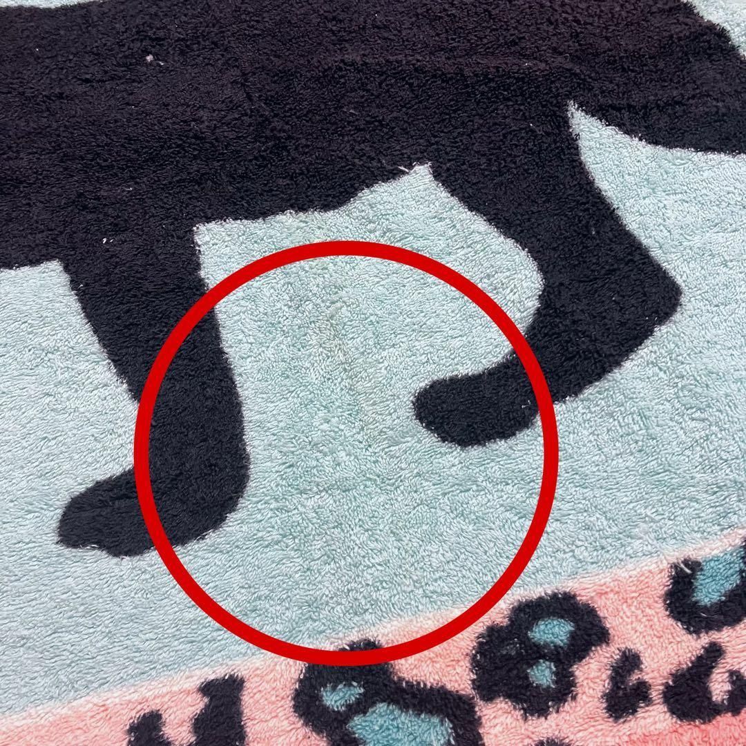 ⭐️良品⭐️ エルメス ビーチタオル パンサー 黒豹 マット ピンク