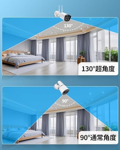  ダブルアンテナ 双方向通話 °広角 防犯カメラ ワイヤレス 防犯カメラセット 1台 屋外 監視カメラ 無線 4本アンテナ付きのNVR HDDなし 適格請求書発行可 広角レンズ 夜間撮影 家庭用 無線屋外 wi-fiなし oh 5 fd 3 dbe 7 その他 キッチン 食器