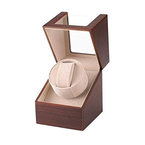 ワインディングマシーン 1本巻き ウォッチワインダー 自動巻きワインディングマシーン 新型の腕時計自動巻き上げ機 PU皮質 男女の腕時計は全部使えます アップグレード 木目調 138 R 62 f 2211