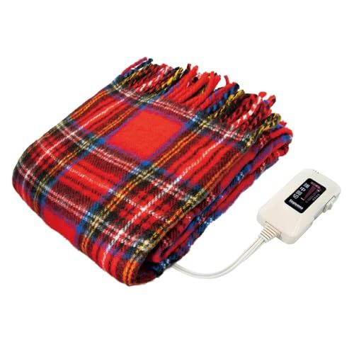 Sugiyama 電気ひざ掛け毛布 洗える レッド NA-055 H-RT c 413 fa 3 a