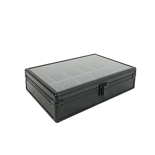 時計収納ケース 10本 アルミ 高耐久性 クッション付き 仕切り調節 ウォッチケース ブラック 056 f 7906