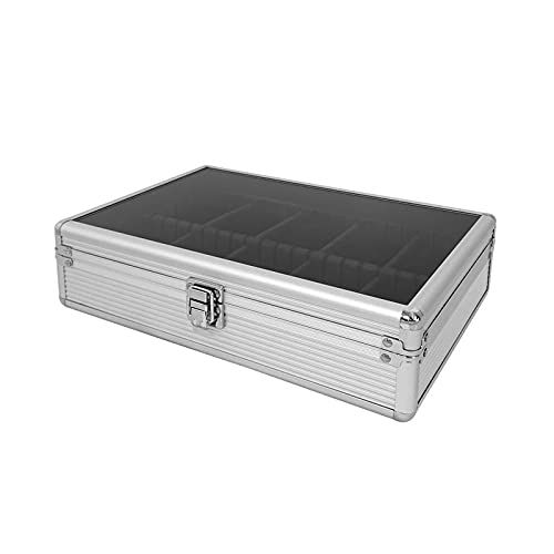 時計収納ケース 10本 アルミ 高耐久性 クッション付き メンズ レディース ウォッチケース シルバー 8642 fa 5 e