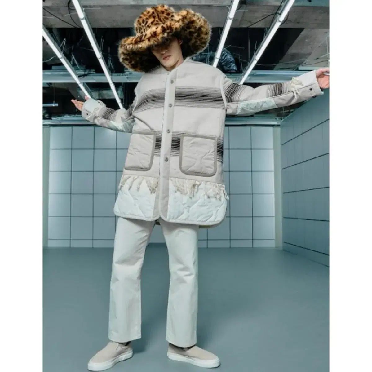 XS ジュンヤワタナベマン ジャミロクワイ 22 AW ニットドーキング ライナー パーカ