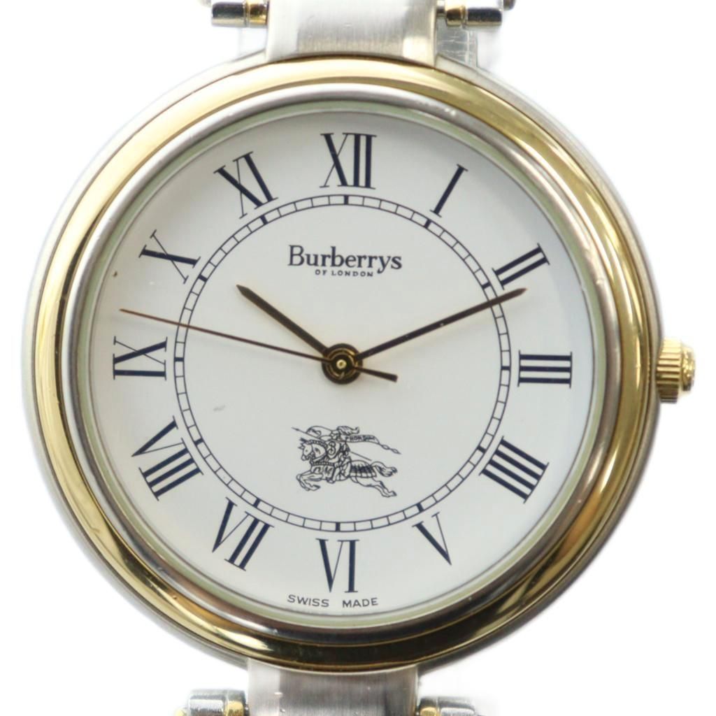 【新品電池】Burberrys バーバリー メンズ 腕時計 ローマン バーバリーズ Burberrys 8000 腕時計 ウォッチ クォーツ ローマン 白