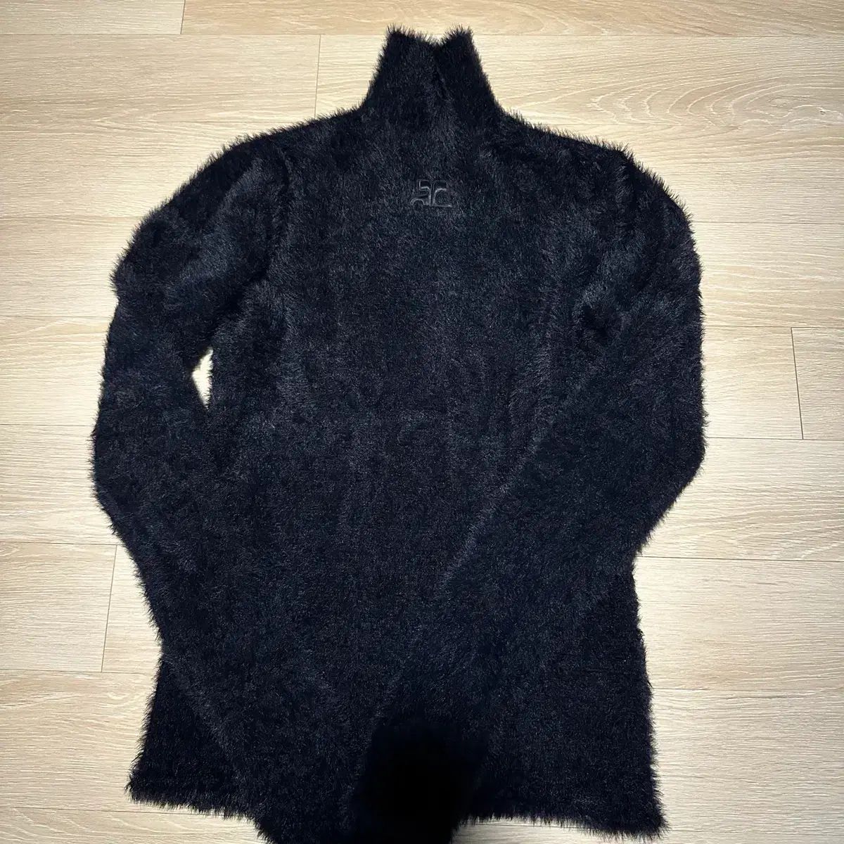 クレージュ ファー タートルネック ニット