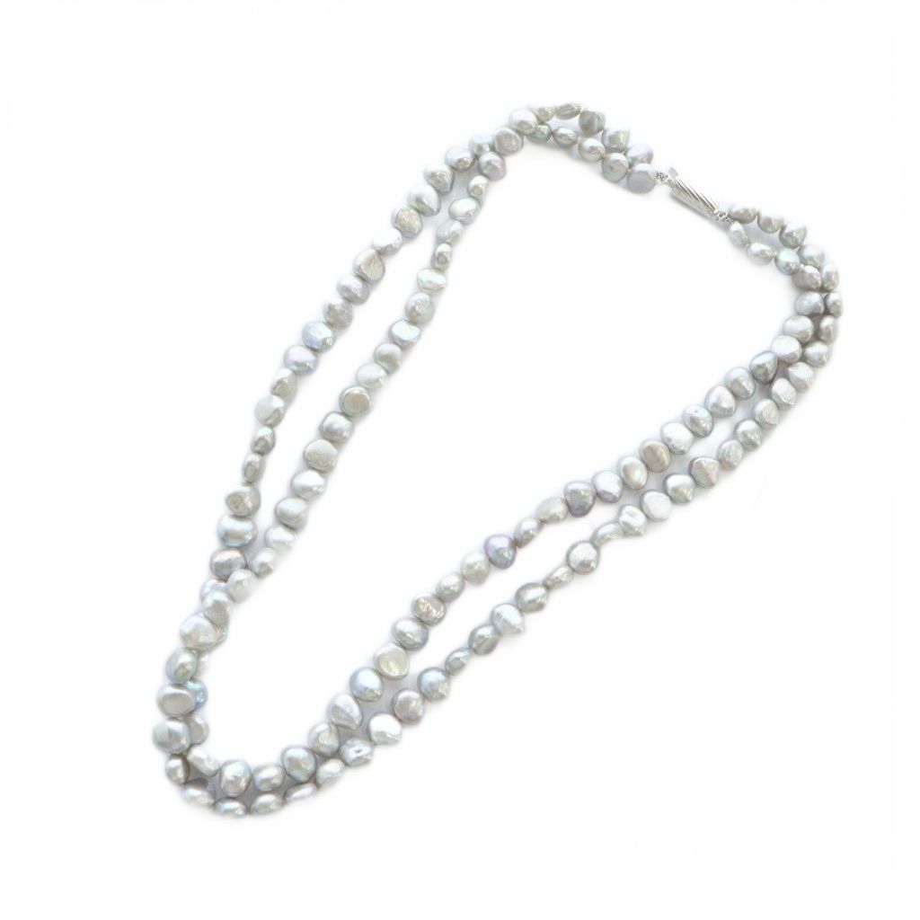 ノーブランド品 ネックレス アクセサリー 淡水パール 真珠 Silver925 2