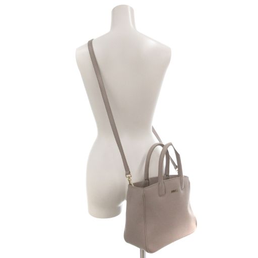 フルラ FURLA 美品 ハンドバッグ ショルダー 2way レザー 革 ロゴ