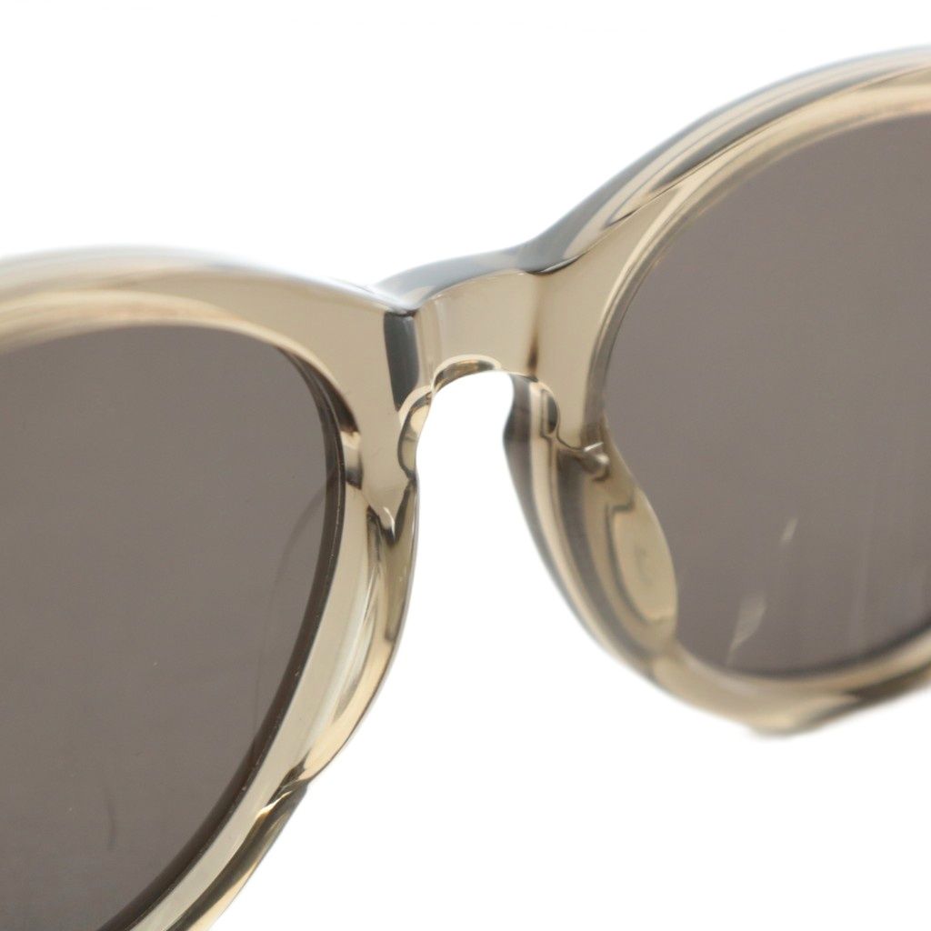 BLANC ブランク　シルバーラウンドサングラス ブラウンレンズ ブランク BLANK 眼鏡 サングラス セルフレーム カラーレンズ クリア 52